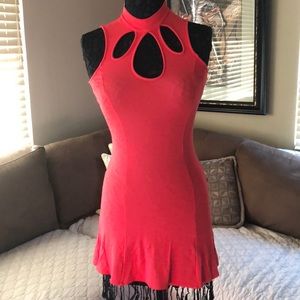 Solemio  orange  dress